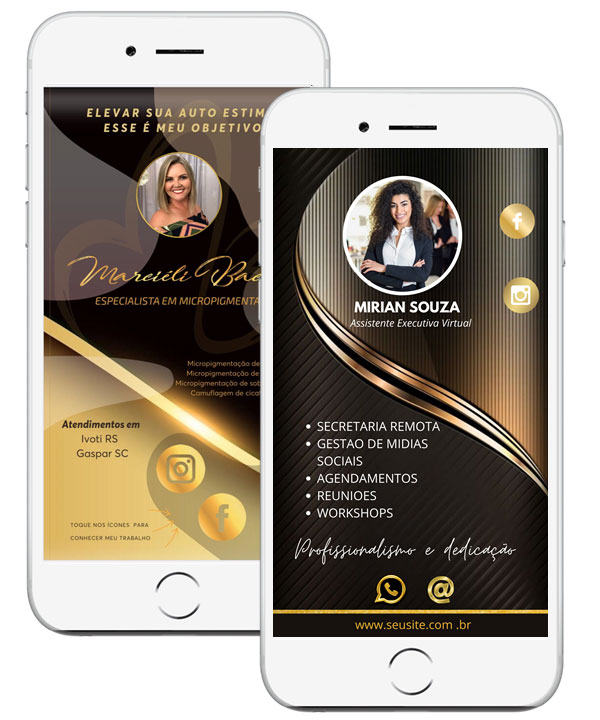 cartão virtual feito no Canva Design